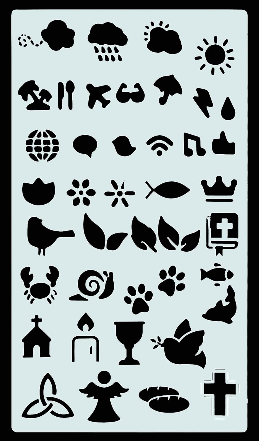 Bible journal stencil set image 10