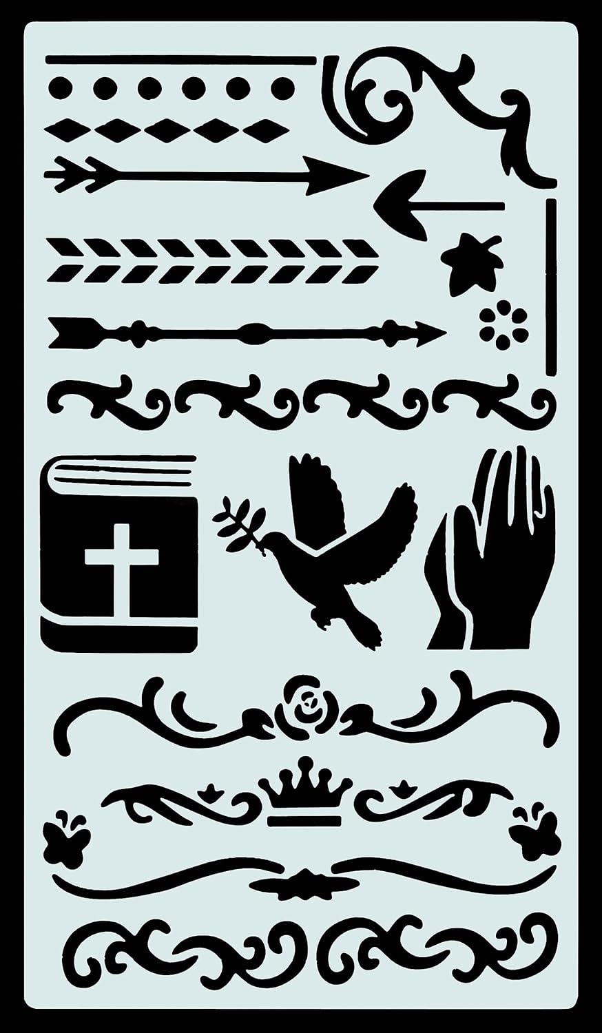Bible journal stencil set image 5