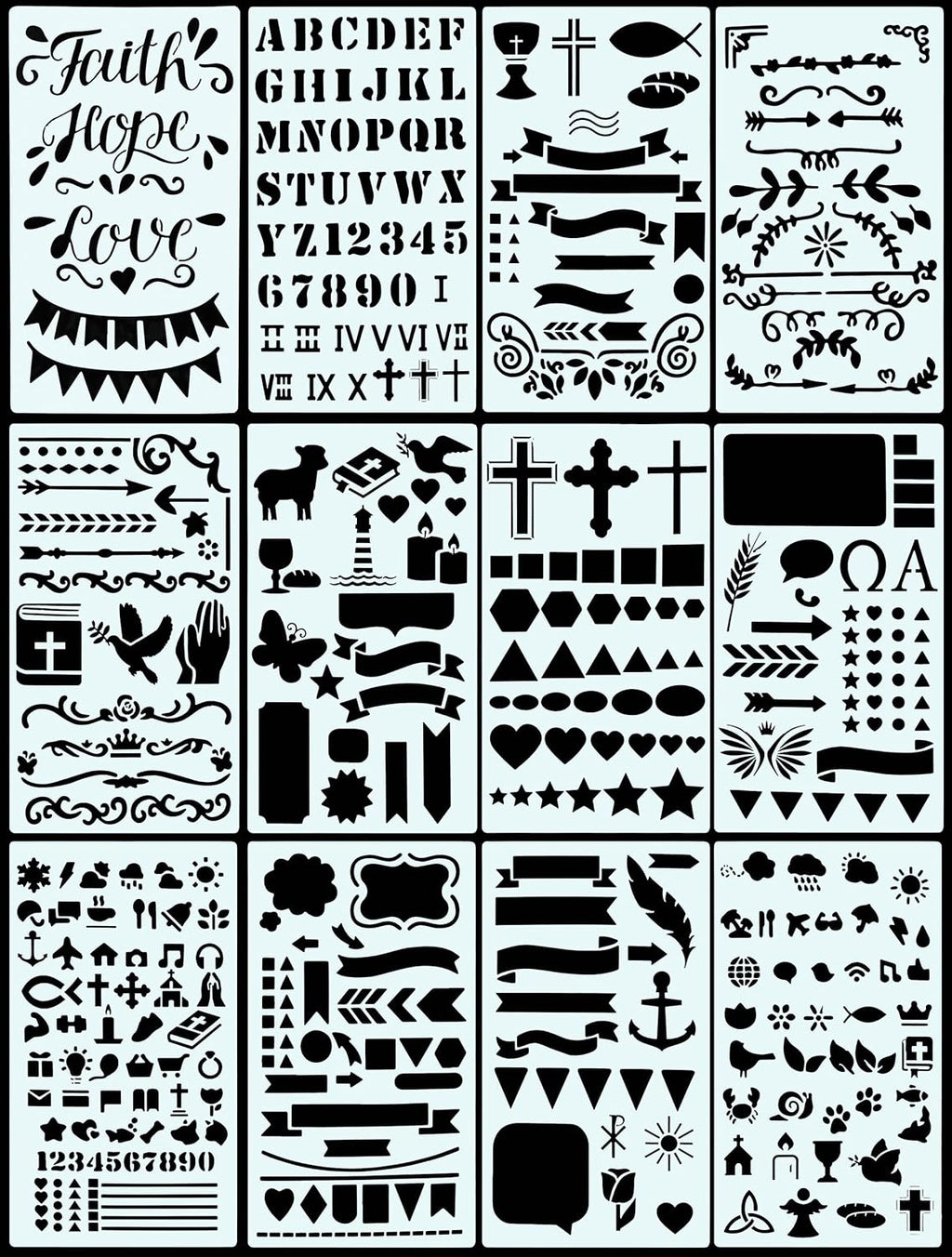 Bible journal stencil set image 3