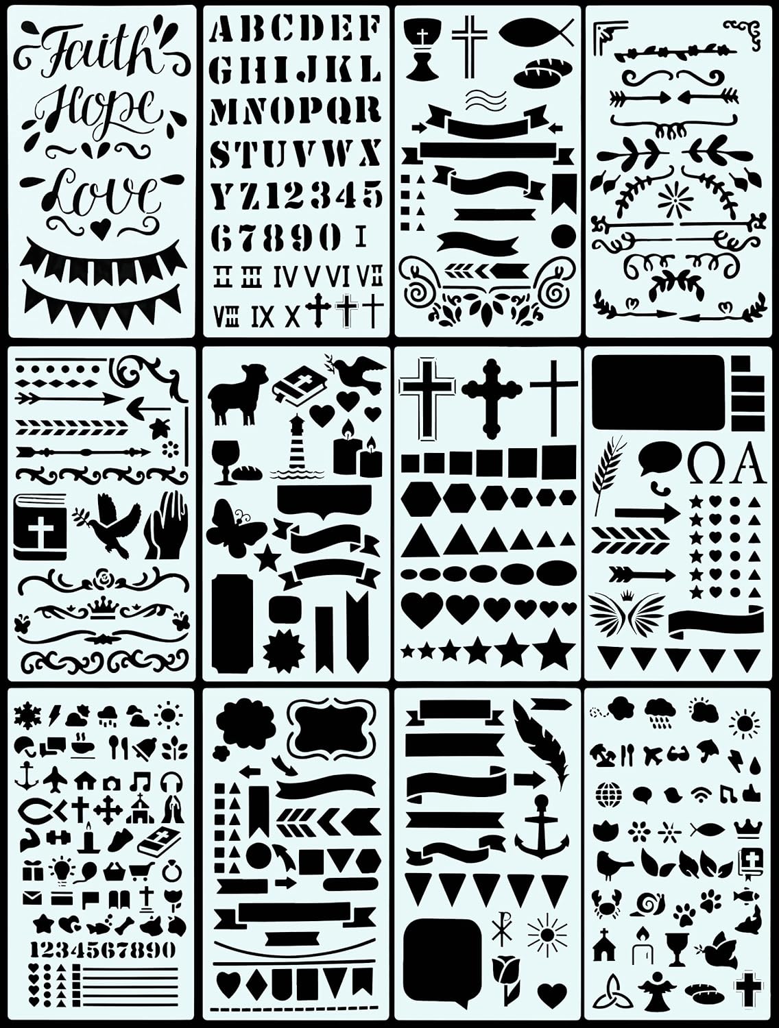 Bible journal stencil set image 3