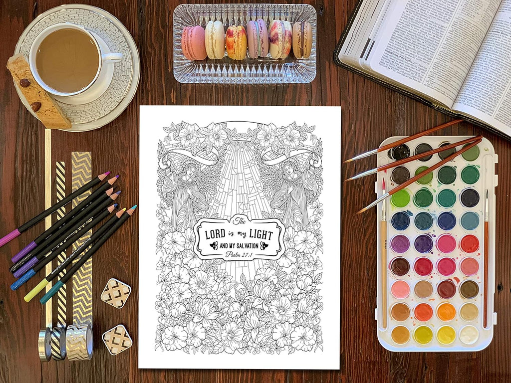 Color the Psalms - colouring book image 3