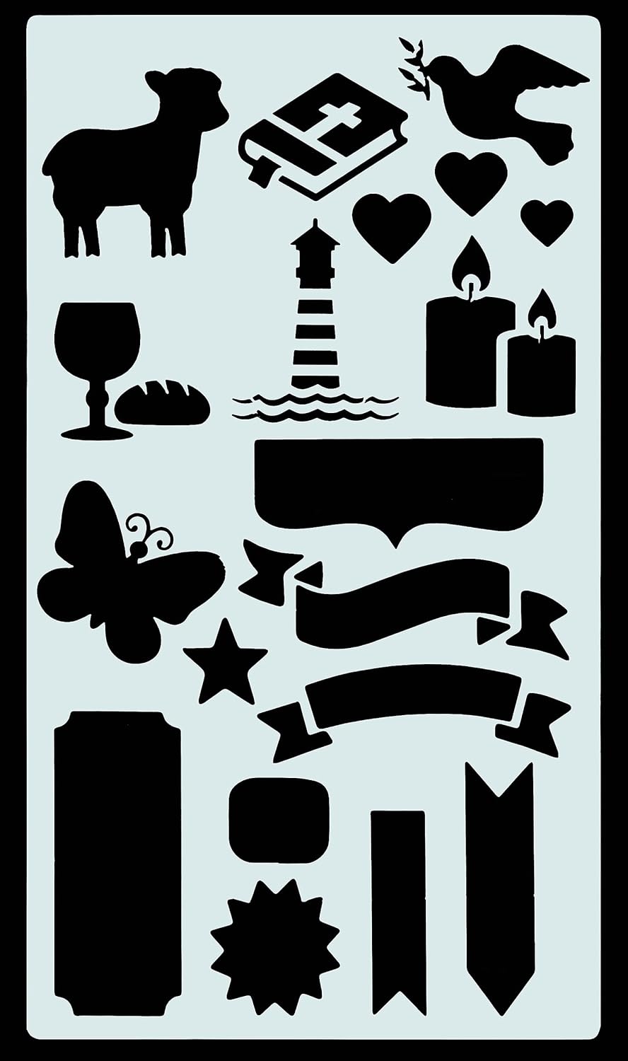 Bible journal stencil set image 7