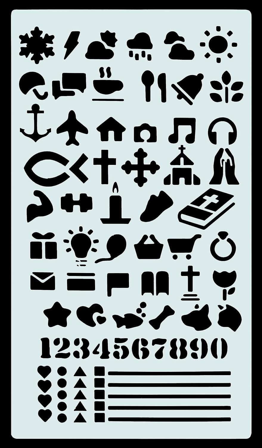 Bible journal stencil set image 8