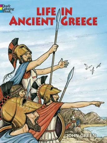 Life in ancient Greece - colouring book image 0